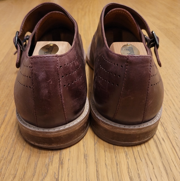 Size 11.5 Jump New York Burgundy Double Monkstraps - Picture 6 of 6